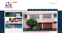Desktop Screenshot of aic-inmobiliariaperu.com